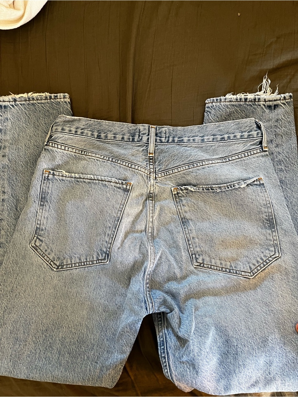 Agolde Light Blue Distressed Skinny Jeans - Picture 5 of 5